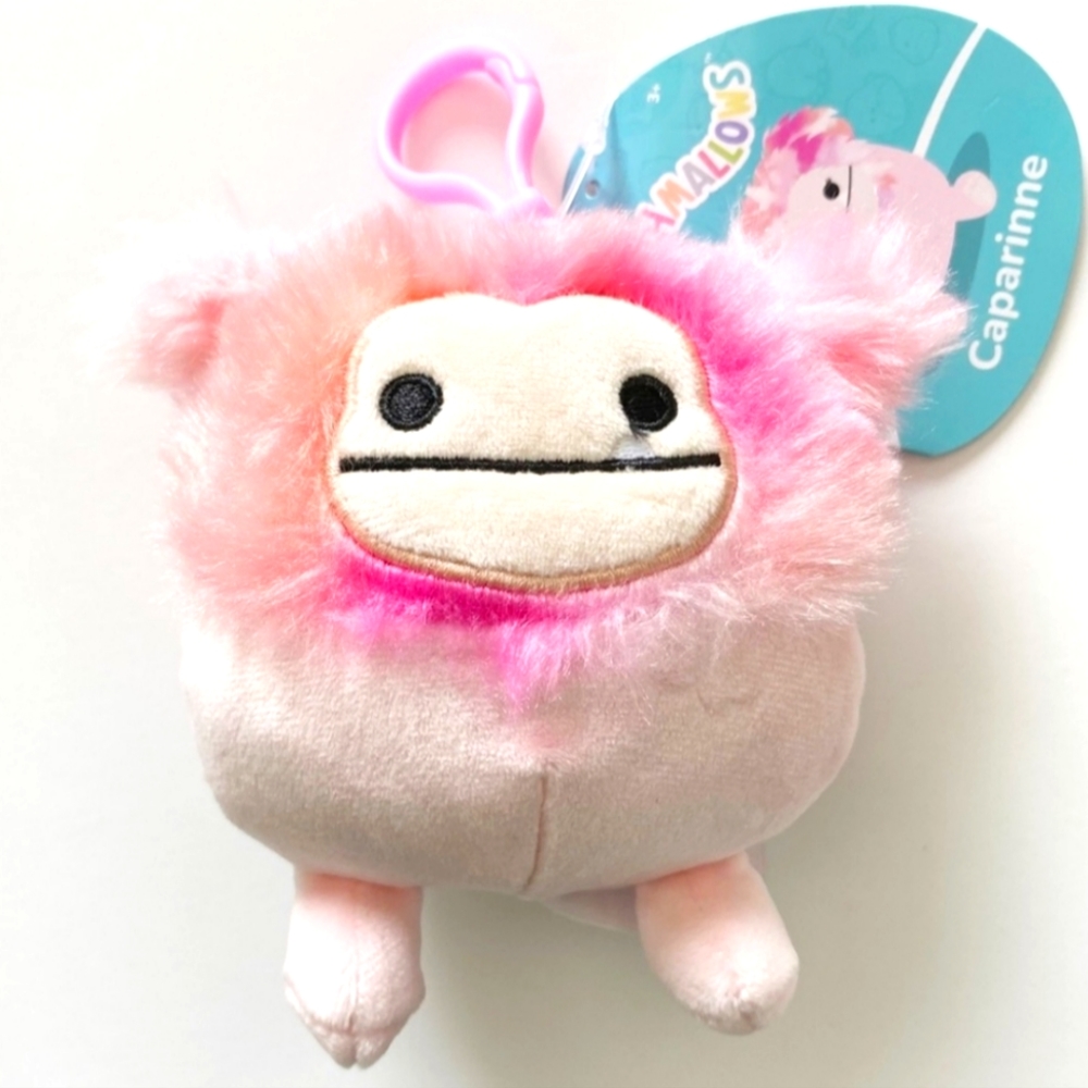 NWT-Caparinne Squishmallow Bigfoot Clip Keychain OS-Rare